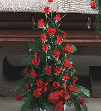 Pedestal Arrangement Featuring Roses